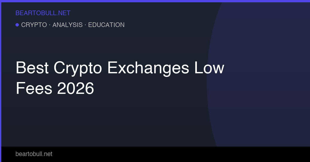 Best Crypto Exchanges With Low Fees in 2026 — Ranked