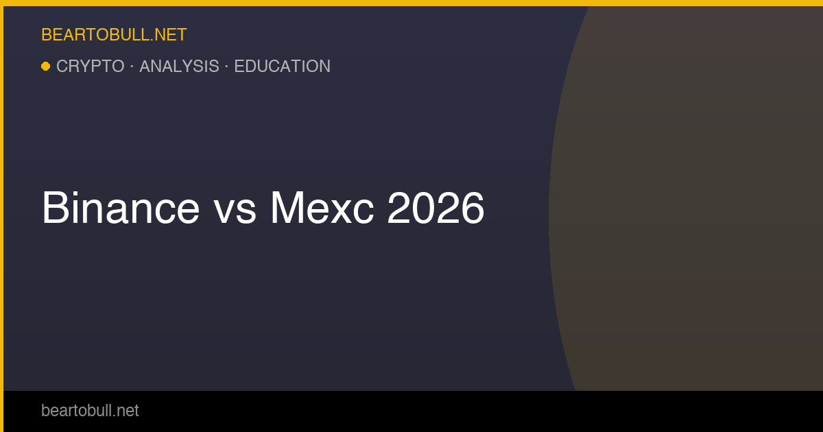 Binance vs MEXC 2026 — Which Exchange Is Better for Altcoin Trading?